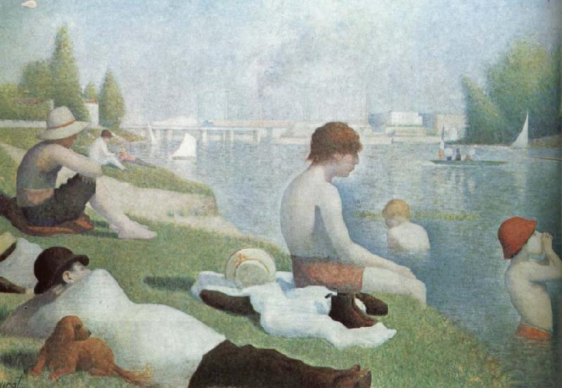 Georges Seurat Bath oil painting picture